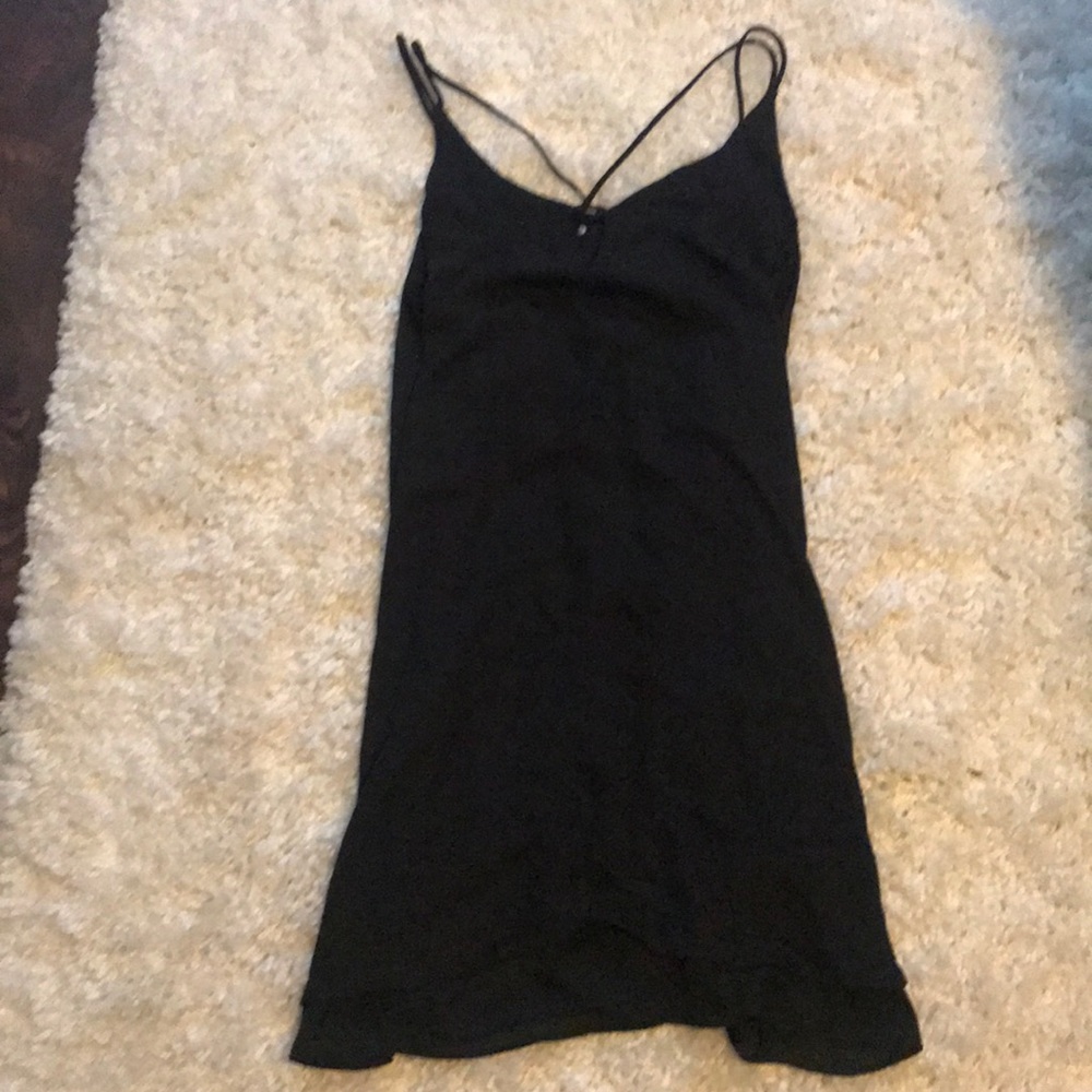 Black mini dress